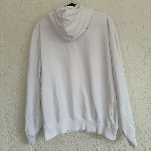 HELMUT LANG Hooded Sweatshirt Mens Size XL Graphic Pockets Designer - Picture 9 of 12